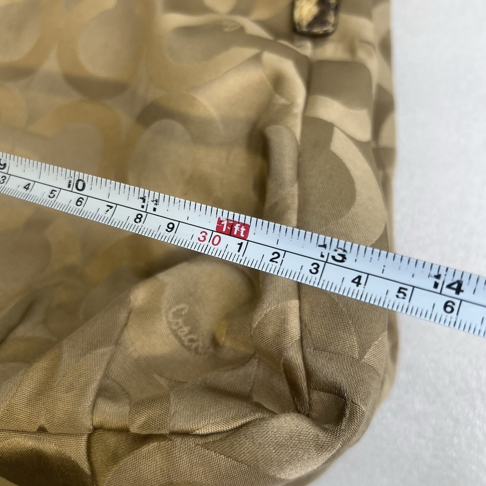 Coach Madison Op Art Signature Sateen Maggie snake Strap F17689 Shoulder Bag - Picture 14 of 15